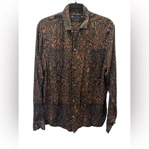 Womens’s All Saints Black and Brown Patterned Shirt Size S